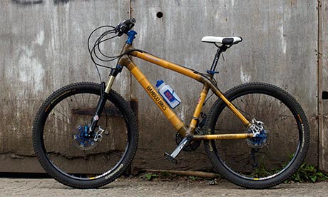 On the road: Bamboo mountain bike