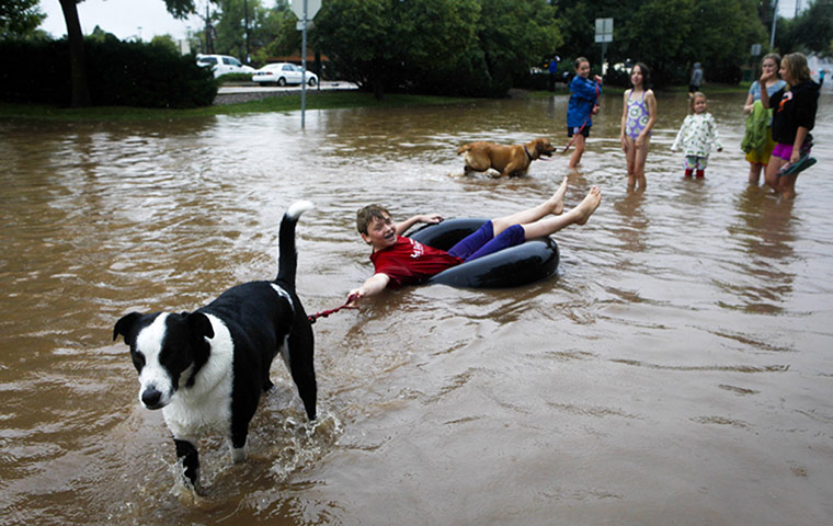 colorado: Major Floods Inundate Boulder, Colorado