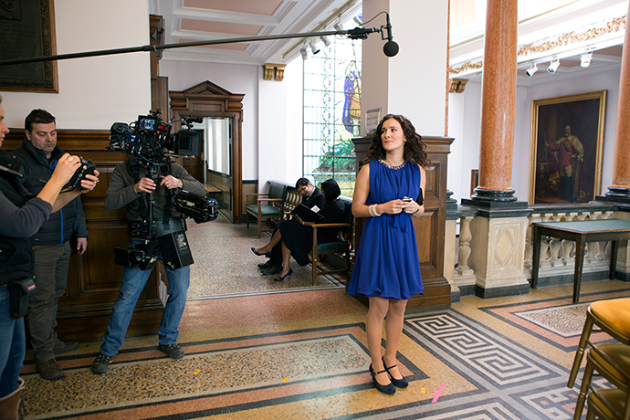 The Wrong Mans: Actor Sarah Solemani prepares for a take