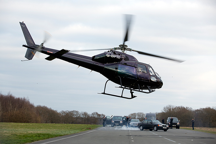 The Wrong Mans: helicopter