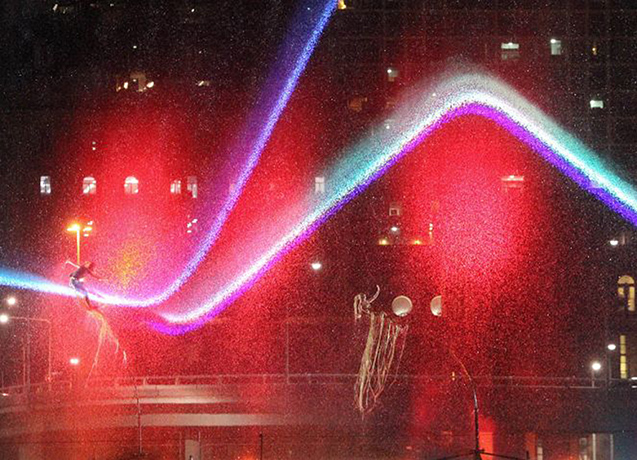 Brisbane festival: Brisbane festival light show