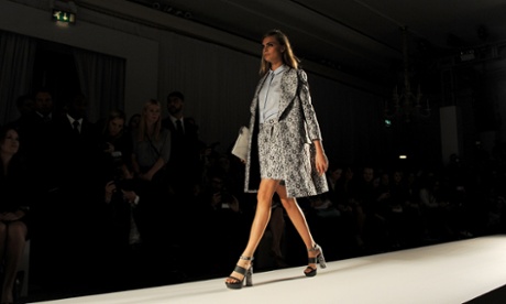 Cara Delevingne walks the runway at the Mulberry