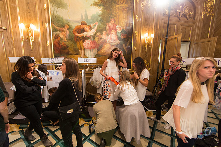 LFW David Levene: Mulberry preparations