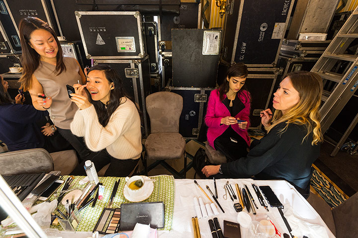 LFW David Levene: Make-up at Mulberry