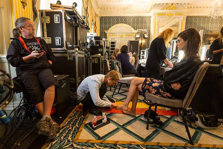 LFW David Levene: Model and stage tech