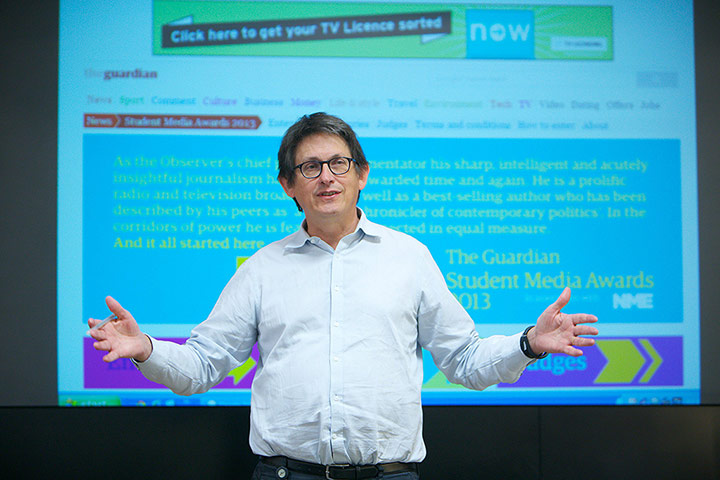 Judging lunch: Alan Rusbridger