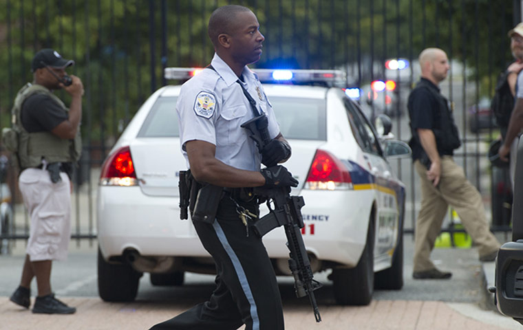 navy yard: Police respond to the report of a shooti