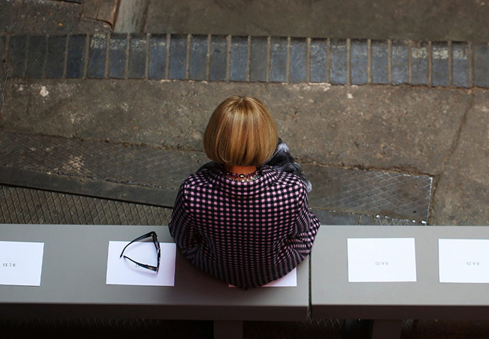 David Levene at LFW: Anna Wintour