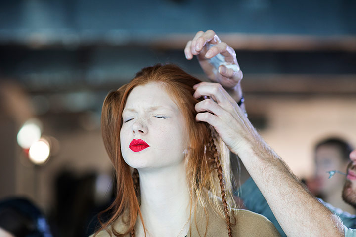 David Levene at LFW: Berardi make-up