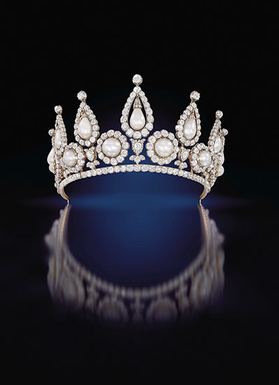 Pearls: Lady Rosebery's pearl and diamond tiara