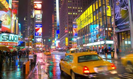 Taxi Cab, Times Square, New York City, USA