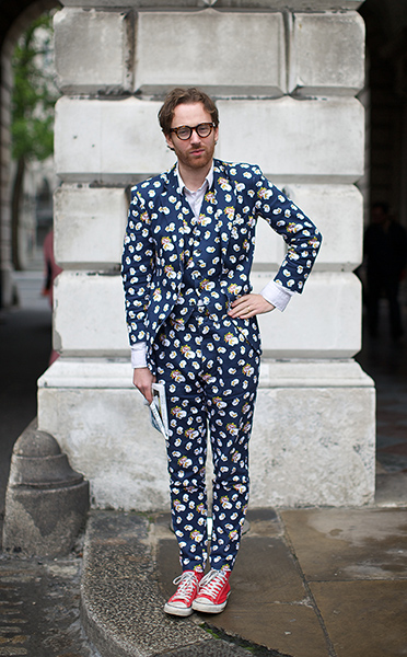 LFW street fashion: Philip Cobert at Somerset House for London fashion week
