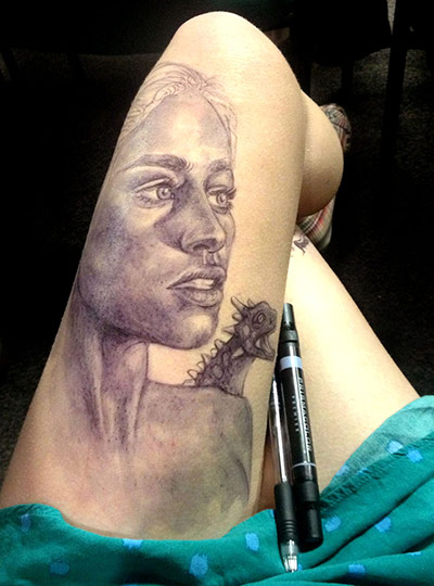 Thigh Doodles: Game of Thrones thigh doodle