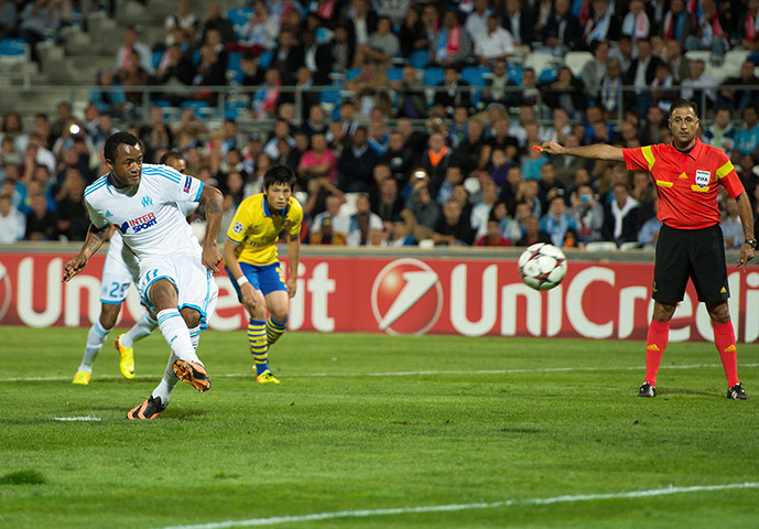 Arsenal ...: Marseille's Ghanaian forward Jordan Ayew