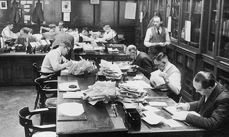 Manchester Guardian subeditors 1958