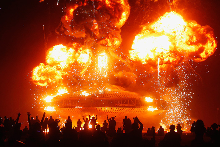 Burning Man 2013: The Man burns