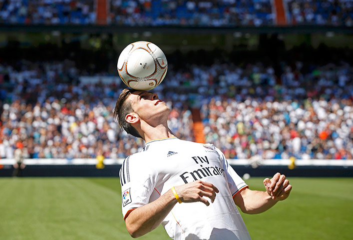 Bale arrives in Madrid: Then shows his multi million euro ball control