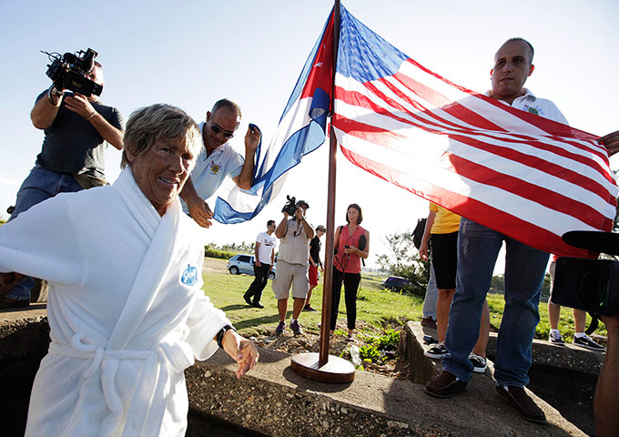 Swimmer Diane Nyad: US long-distance swimmer Diana Nyad