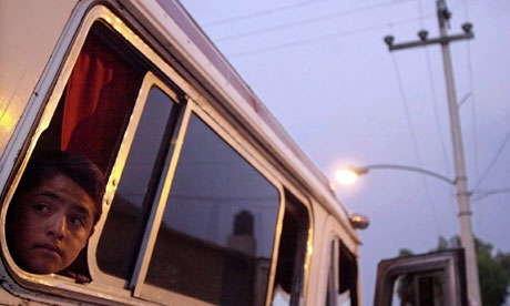 MDG :  A bus arrives in Mexico City