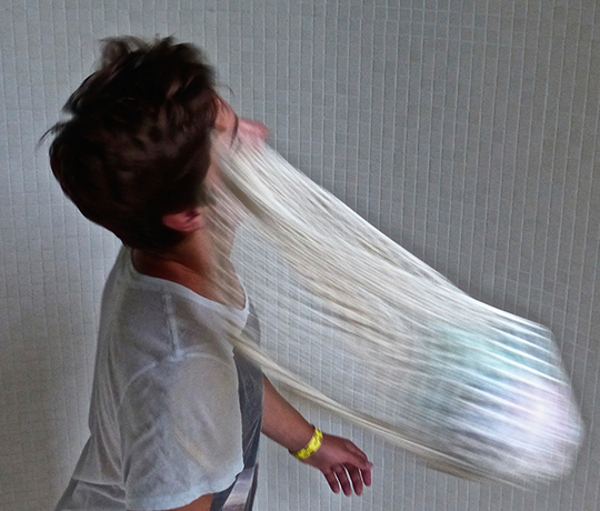Your Pics - Mysterious: boy with blurred image of string