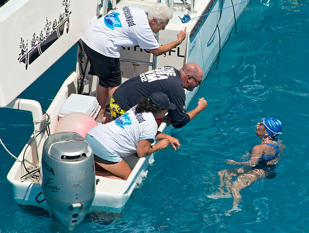 Diana Nyad update: Diana talks with her crew