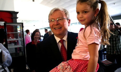 Kevin Rudd in Brisbane on Monday 2 September 2013.
