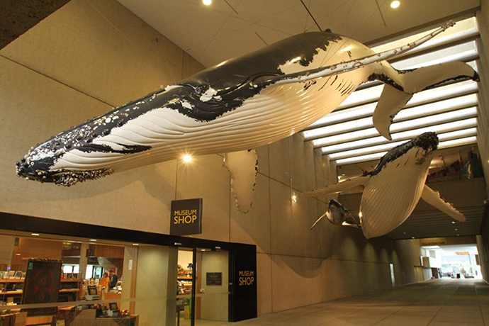 South Bank: Whale sculpture outside the Science Museum