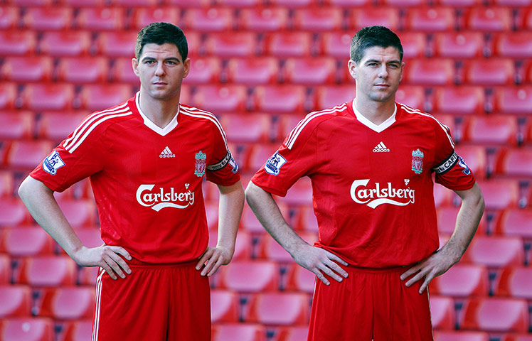 waxworks: Steven Gerrard waxwork