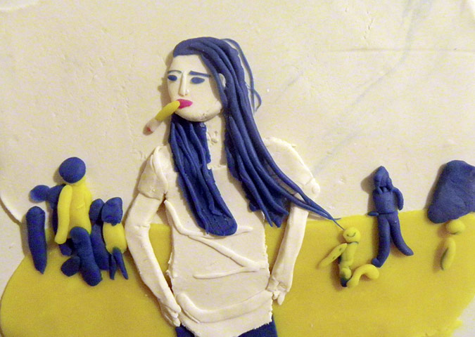 Play-doh photographs: Priscilla