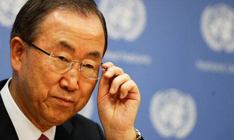 UN secretary general Ban Ki-moon