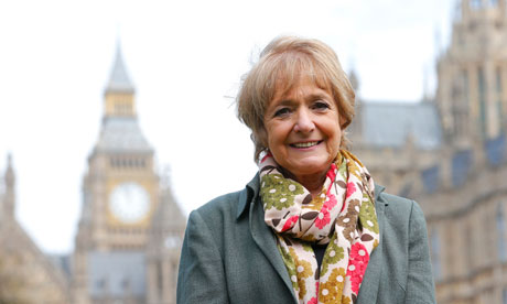 Margaret Hodge, head of the Public Acounts Committee outside Westminster