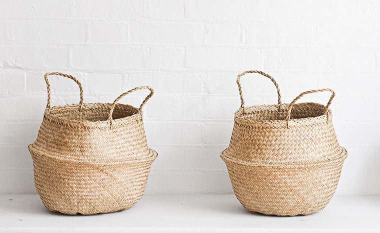 Blue heaven: Bodie and Fou natural basket