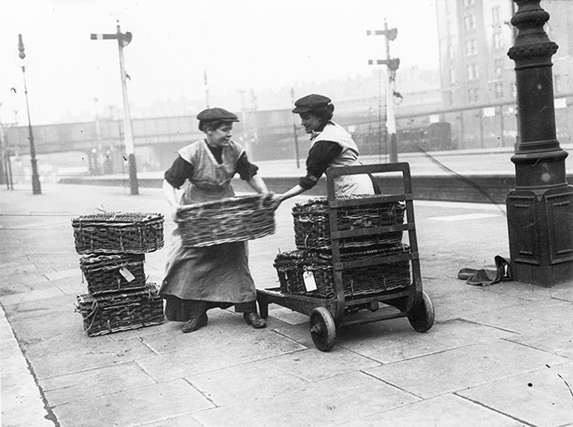 Women porters at Marylebone station in London