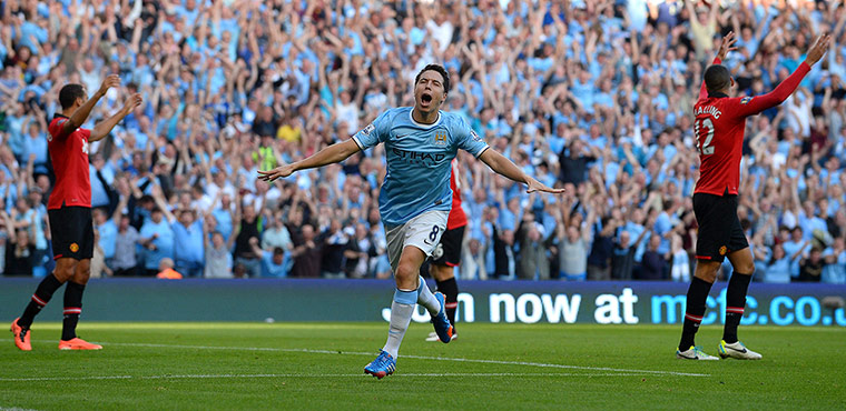 footy..: Manchester City's French midfielder Samir Nasri
