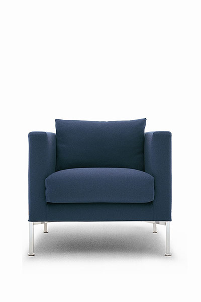 Homes - blue lines: blue armchair 