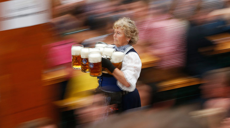 oktoberfest: Waitress  in the 