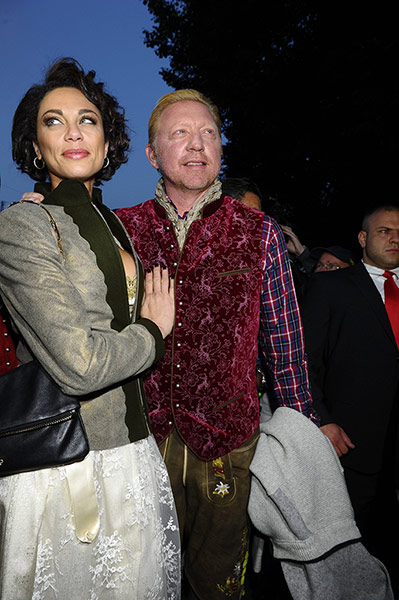 oktoberfest: Boris Becker And Sharlely Becker Attend The Oktoberfest Beer Festival