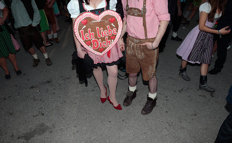 oktoberfest: Revellers at Oktoberfest
