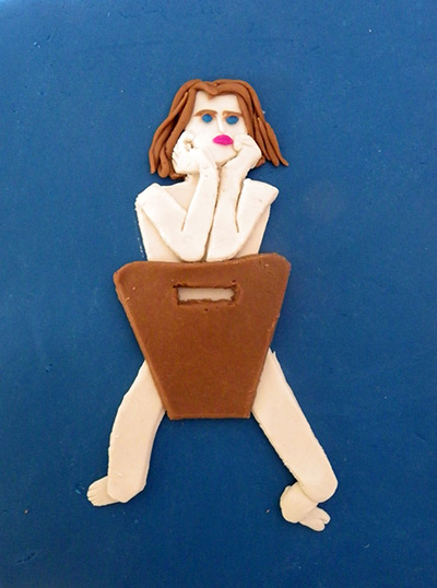 photographs in playdoh : Christine Keeler, 1963 by Lewis Morley