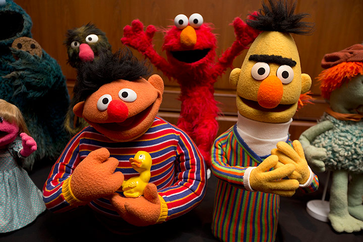 Muppets donation: Bert, Ernie and Elmo