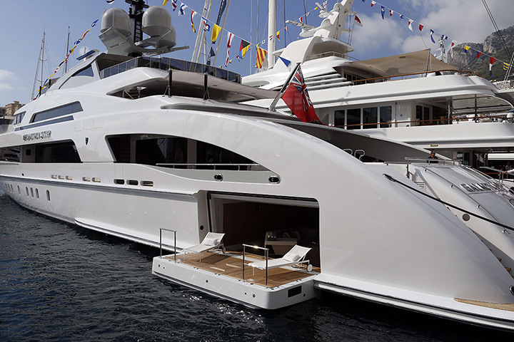 Yachts: Galactica Star, the luxurious superyacht moored in Monaco