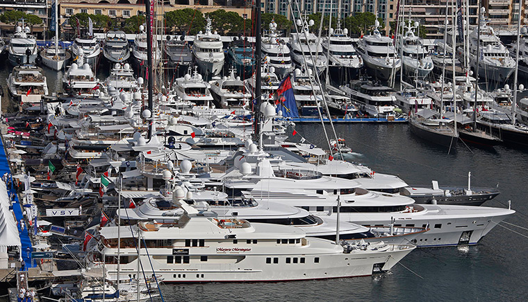 Yachts: Luxury boats are seen in Monaco port