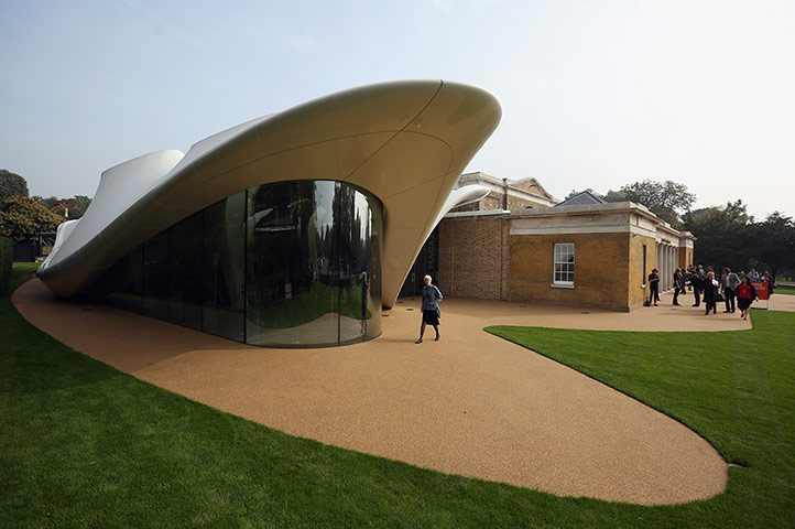 Sackler: Members of the public admire the redeveloped Serpentine Sackler Gallery