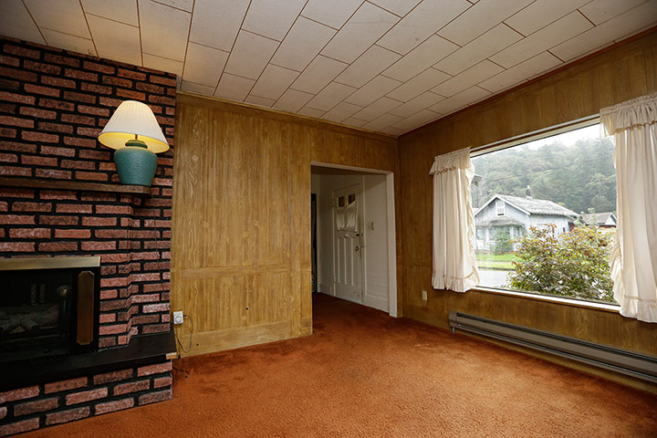 Cobain home: The living room of Kurt Cobain's childhood home 