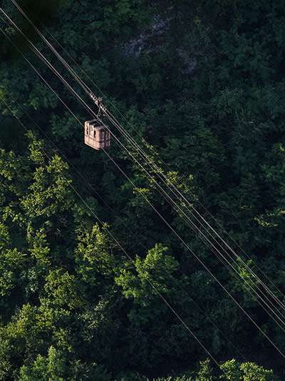Chiatura cable car: Soviet era miners' cable car