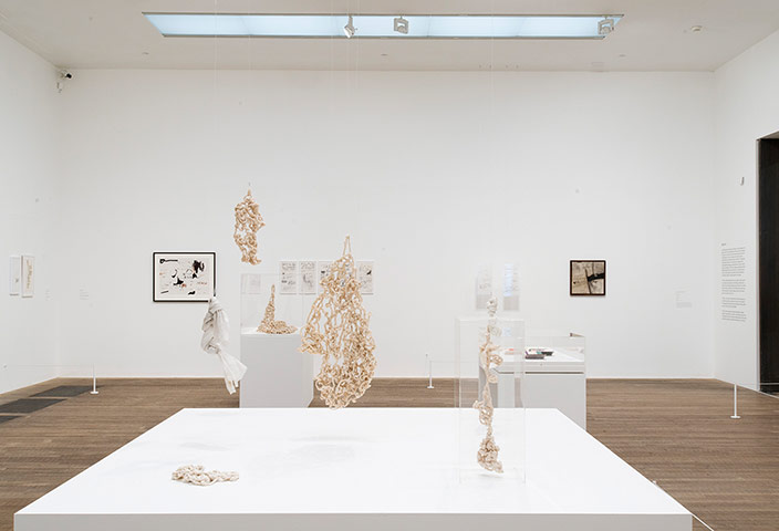 Mira Schendel 2: Mira Schendel installation shot