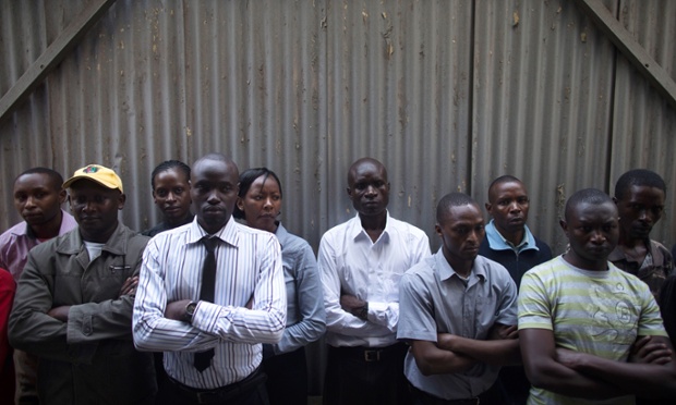 Funerals are taking place too for the victims of the Westgate shopping centre siege in Nairobi. You can feel the silence in this picture as the mourners pay their respects.