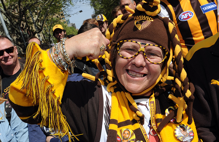 AFL Parade: Hawthorn Hawks fan