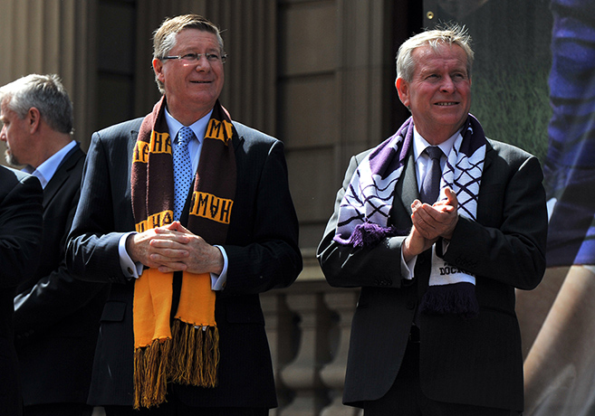 AFL Parade: Dennis Napthine and  Colin Barnett 