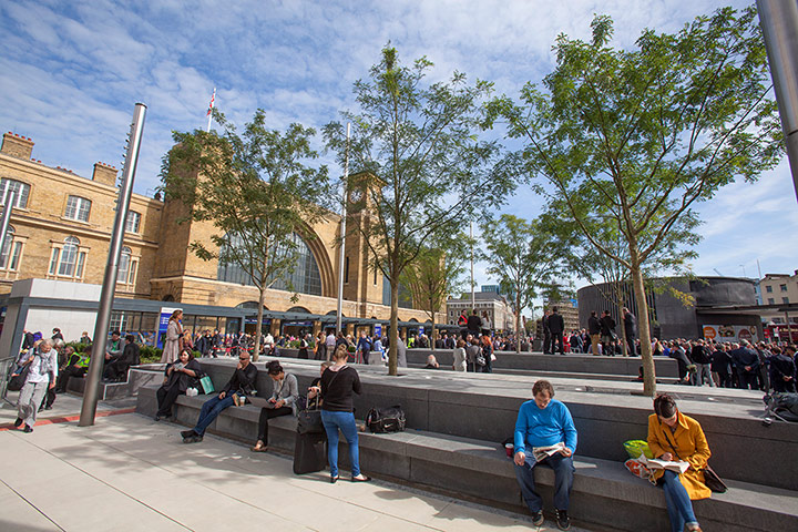 Kings Cross regeneration: KIngs Cross after being refurbished. Phototograph: Graham Turner